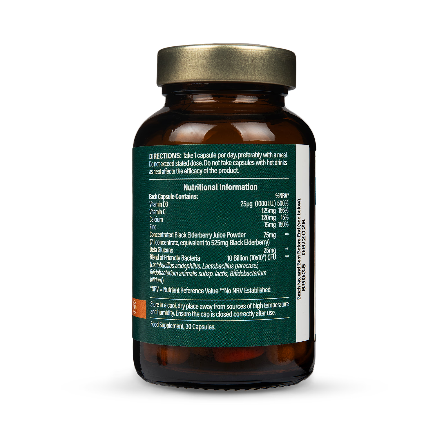 Holland & Barrett Gut Powered Immunity 30 Capsules, UK version