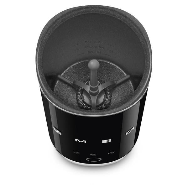 Smeg mini milk frother in black, imported from the UK
