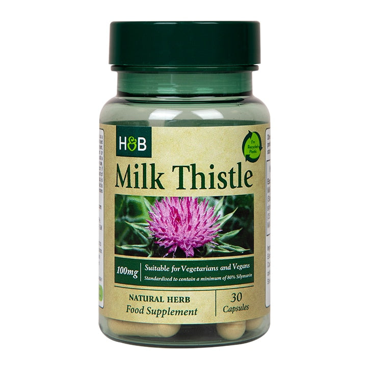 Holland & Barrett Milk Thistle 100mg 30 Capsules GOODS Holland&Barrett   