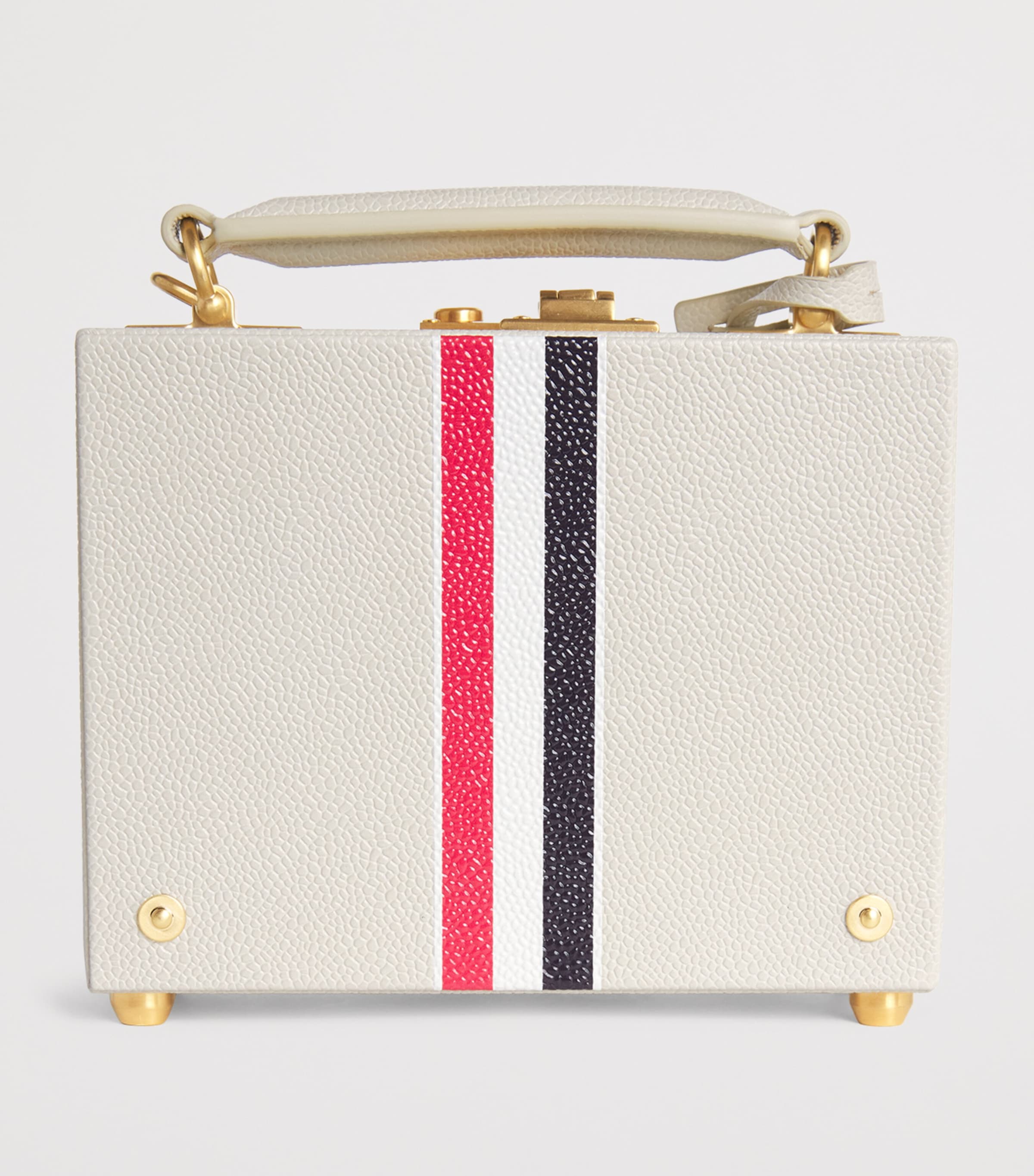 Thom Browne grained leather attaché top-handle bag (British brand)