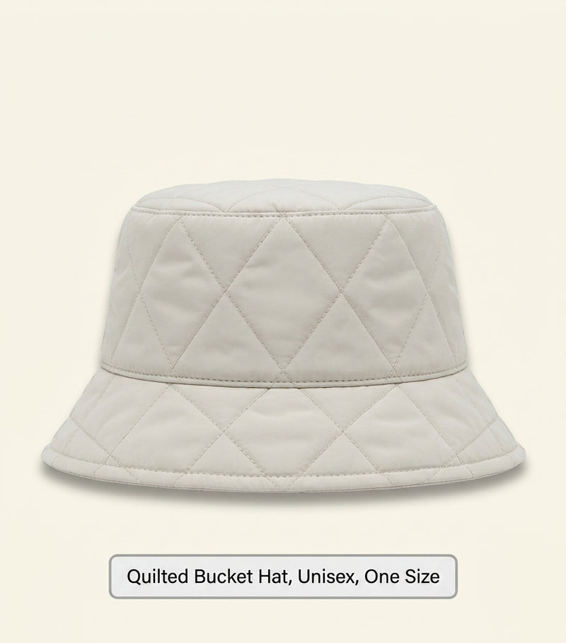 Burberry quilted bucket hat, imported from the UK