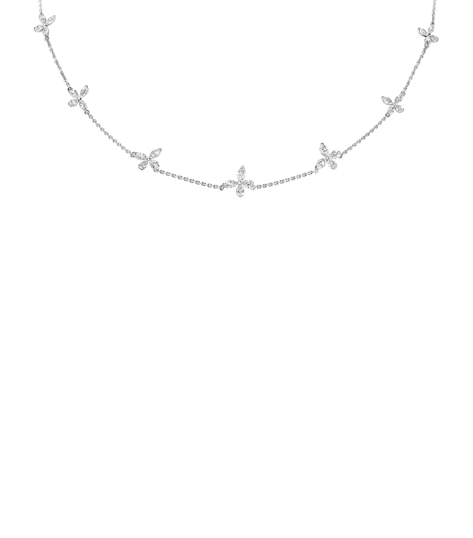 Graff white gold diamond butterfly necklace, UK version