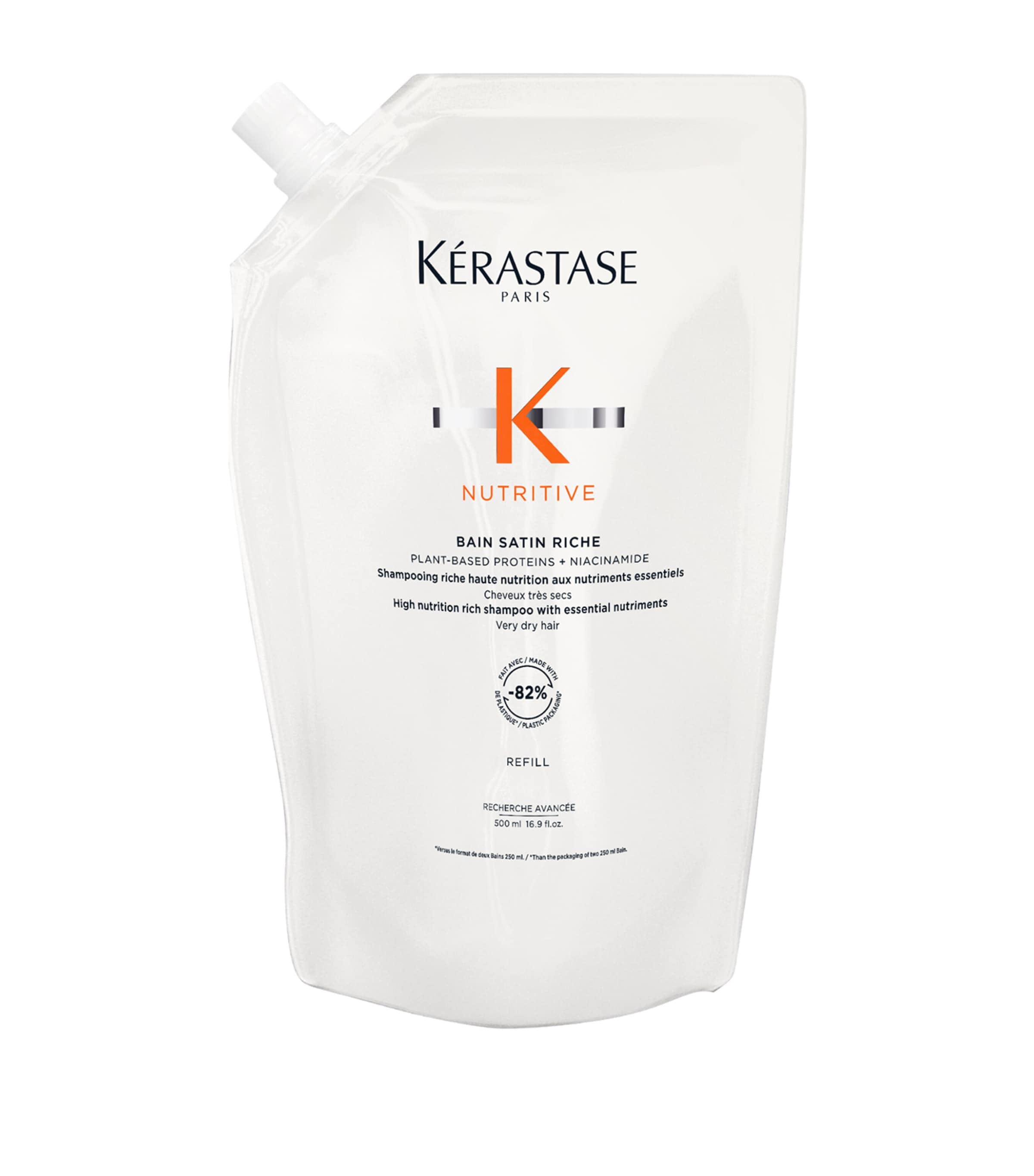 Kérastase Nutritive Bain Satin Riche Shampoo Refill 500ml, UK version
