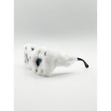 SVNX faux fur cateye sunglasses with multicoloured gems (British brand)