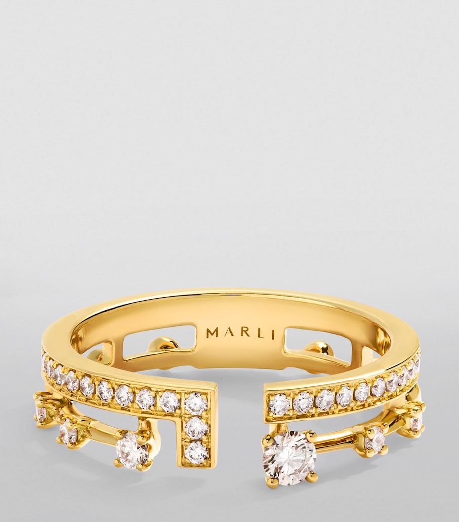 MARLI New York diamond index ring size 5, imported from the UK