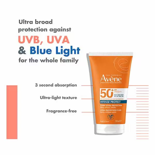 Avène Intense Protect Sun Cream Fluid 150ml - British product