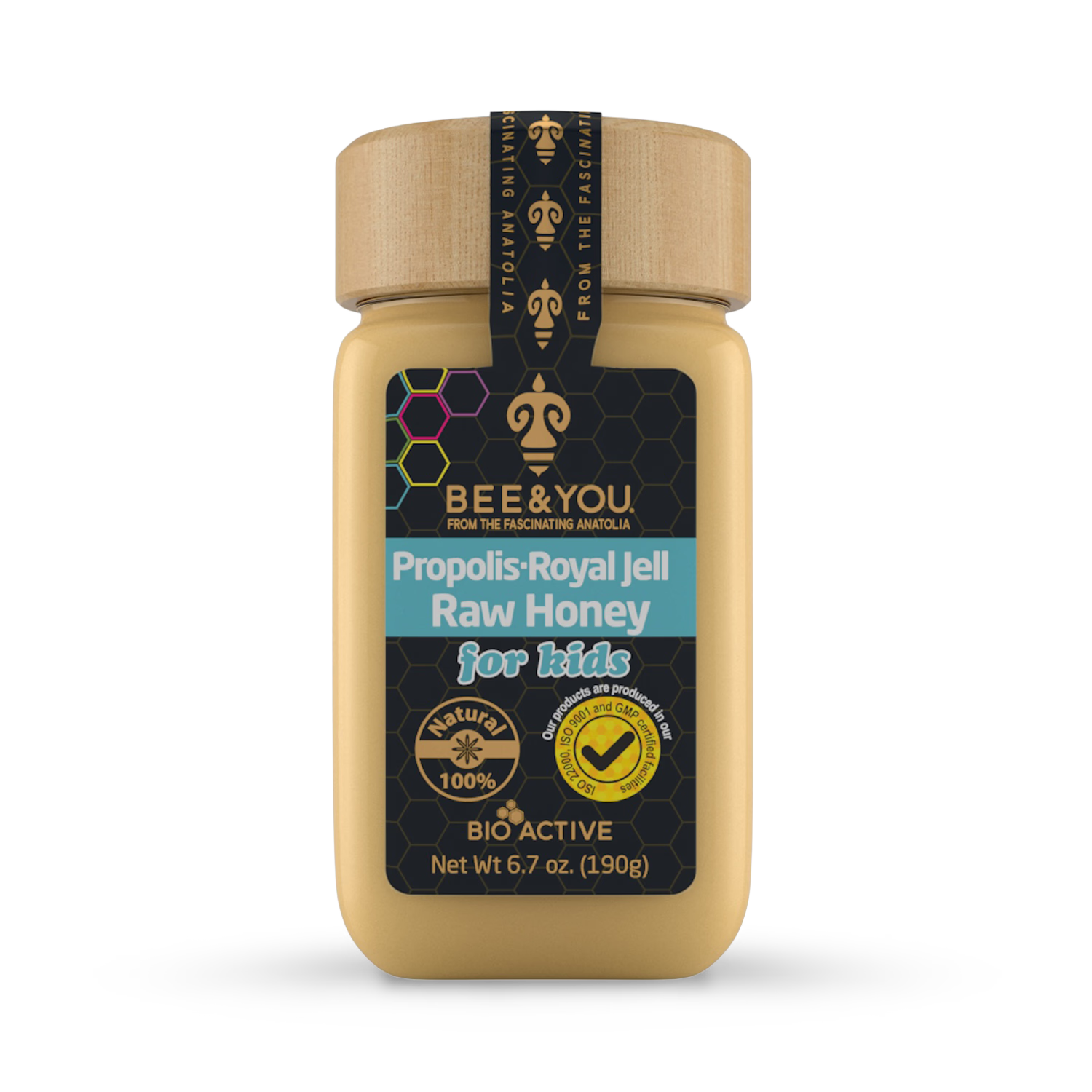 BEE&YOU kids honey mix propolis royal jelly 190g, imported from the UK