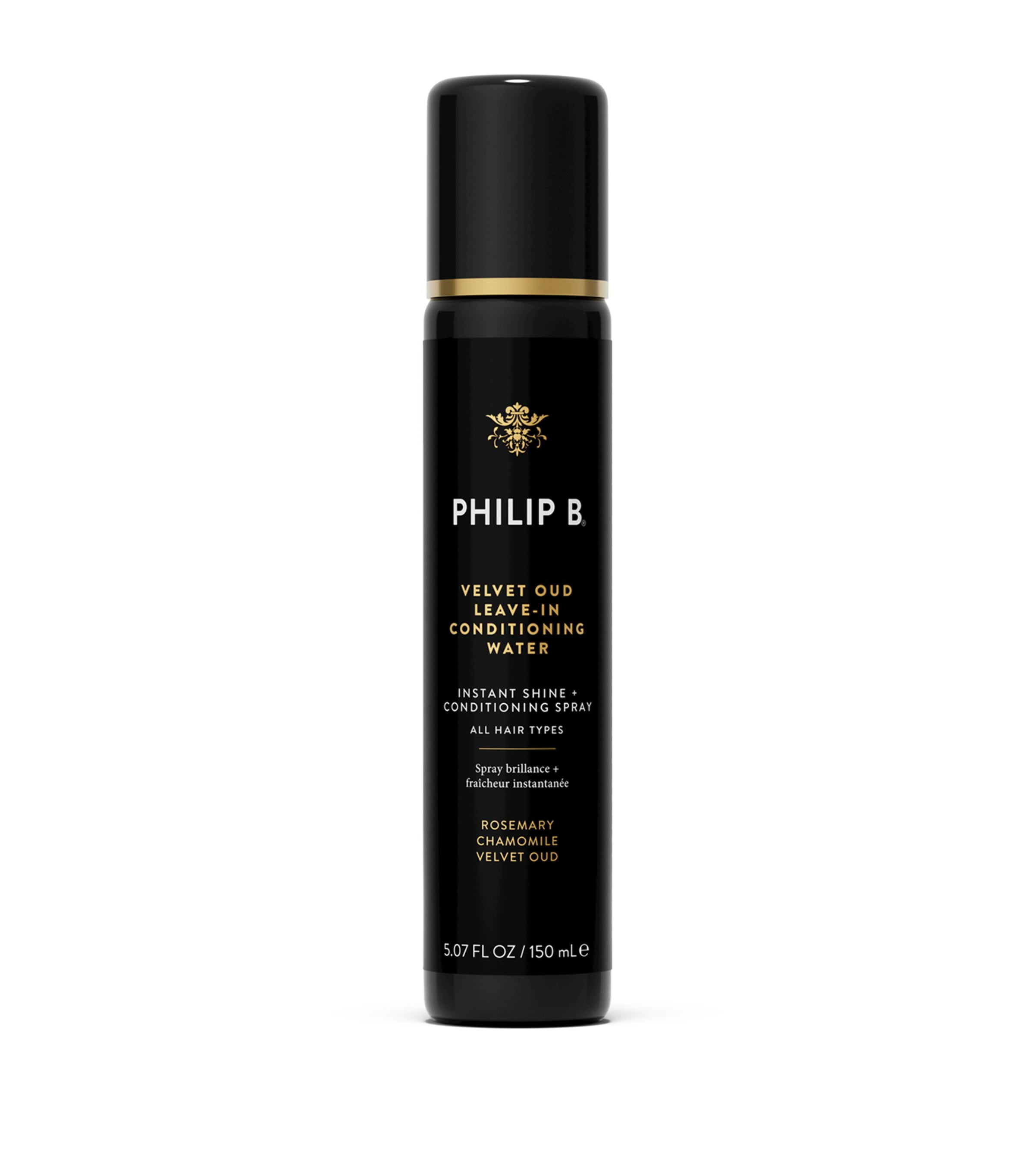 Philip B Velvet Oud leave-in conditioning water 150ml, imported from the UK