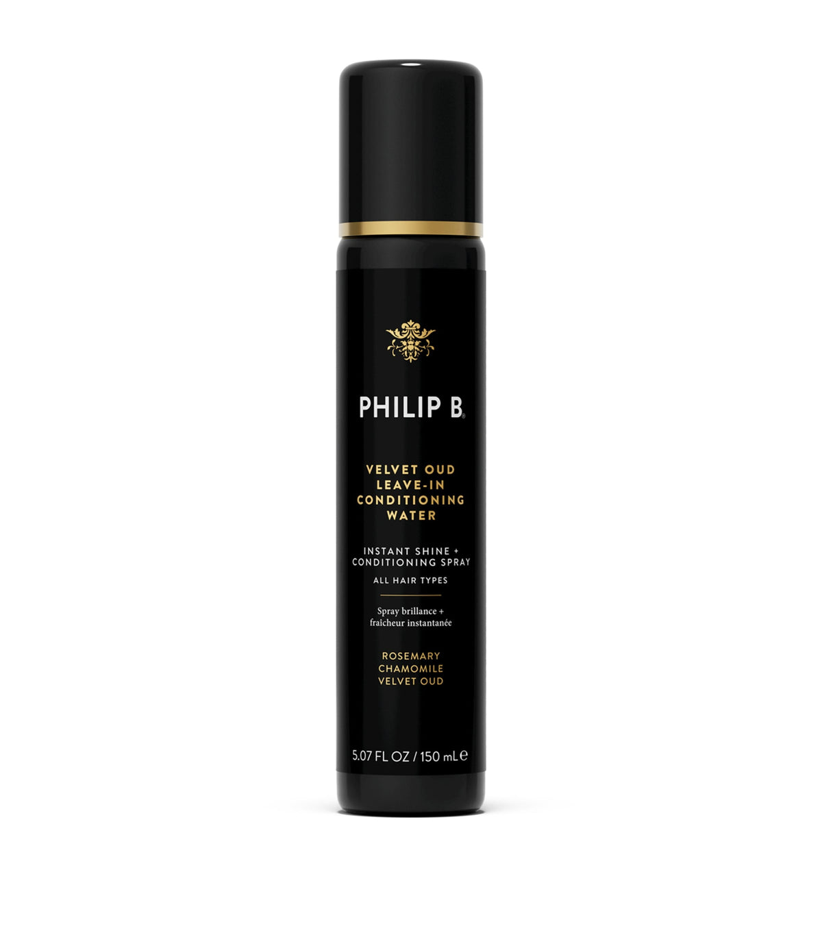 Philip B Velvet Oud leave-in conditioning water 150ml, imported from the UK