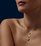 Chopard Happy Diamonds pendant necklace 18k yellow gold, UK version