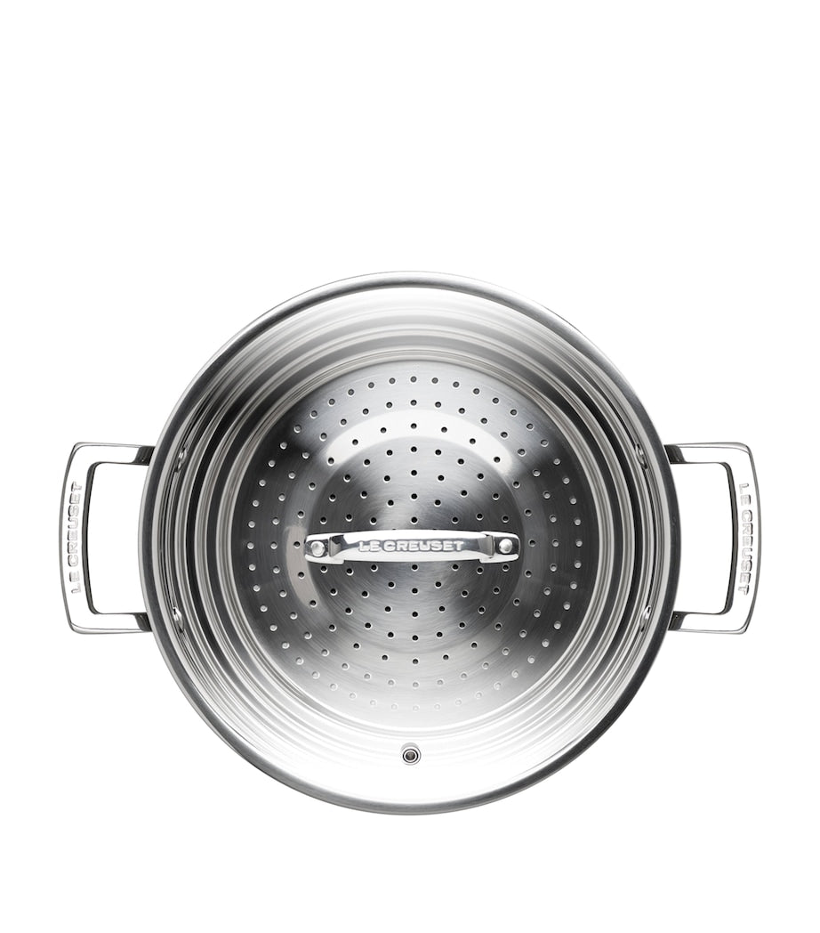 Le Creuset 3-ply stainless steel sauté multi-steamer 24cm (British brand)