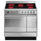 Smeg double oven electric range cooker 90cm (British brand)