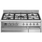 Smeg 90cm Dual Fuel Range Cooker Stainless Steel (British brand)