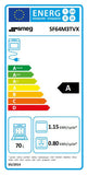 Smeg stainless steel built-in electric oven 70L capacity (British brand)