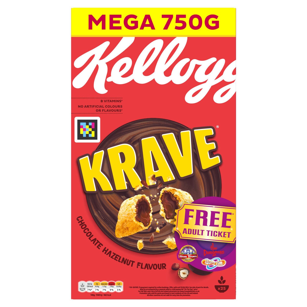 Kellogg's Krave Chocolate Hazelnut, 2 x 750g GOODS Costco UK