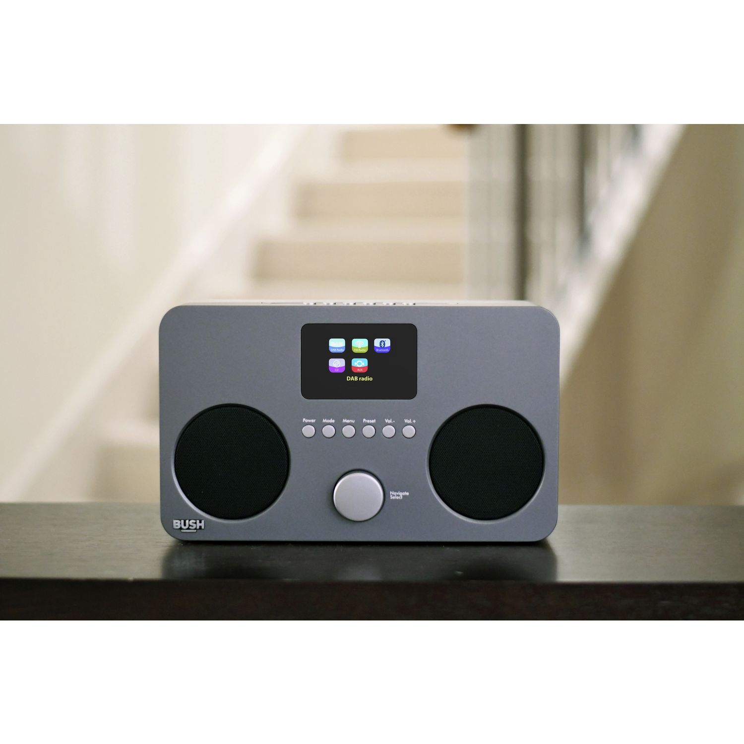Bush mini hi-fi system grey - British product