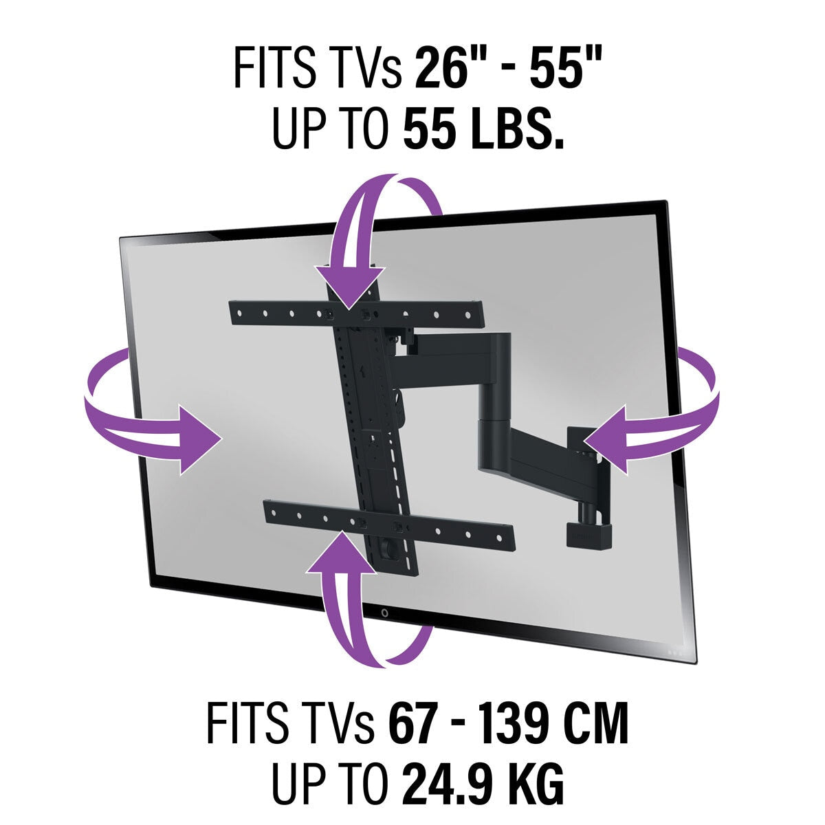 Sanus Preferred 26-55" Full Motion TV Wall Mount, SMF421-B2 GOODS Costco UK