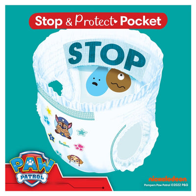 Pampers Baby Dry حفاضات بأرجل بتصميم Paw Patrol مقاس 5