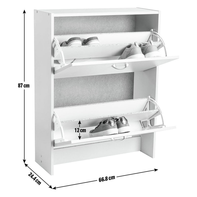 Argos Home grey shoe storage cabinet for 10 pairs - British product