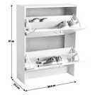 Argos Home grey shoe storage cabinet for 10 pairs - British product