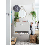 Argos Home grey shoe storage cabinet for 10 pairs - British product