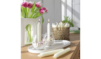 Argos Habitat Pack of 20 Unscented Taper Dinner Candles- Buy online at McGrocer