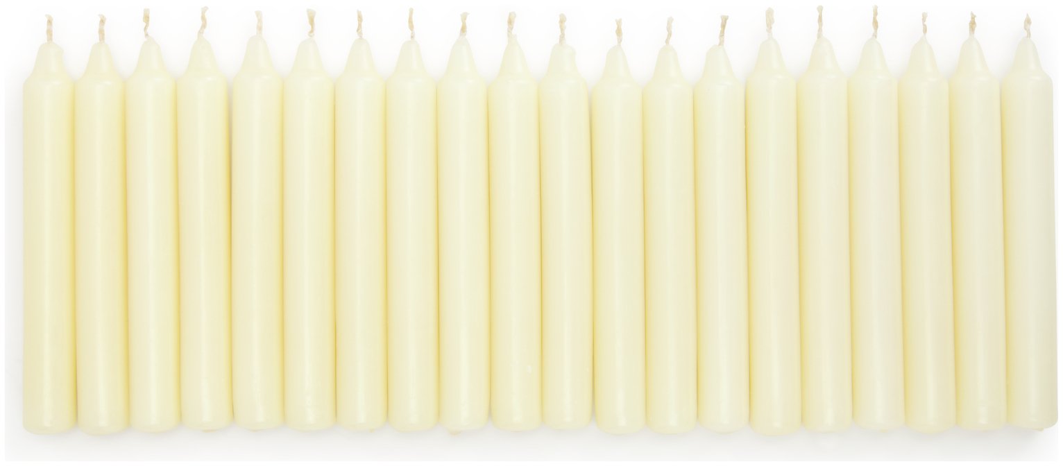Habitat unscented taper dinner candles pack of 20, UK version