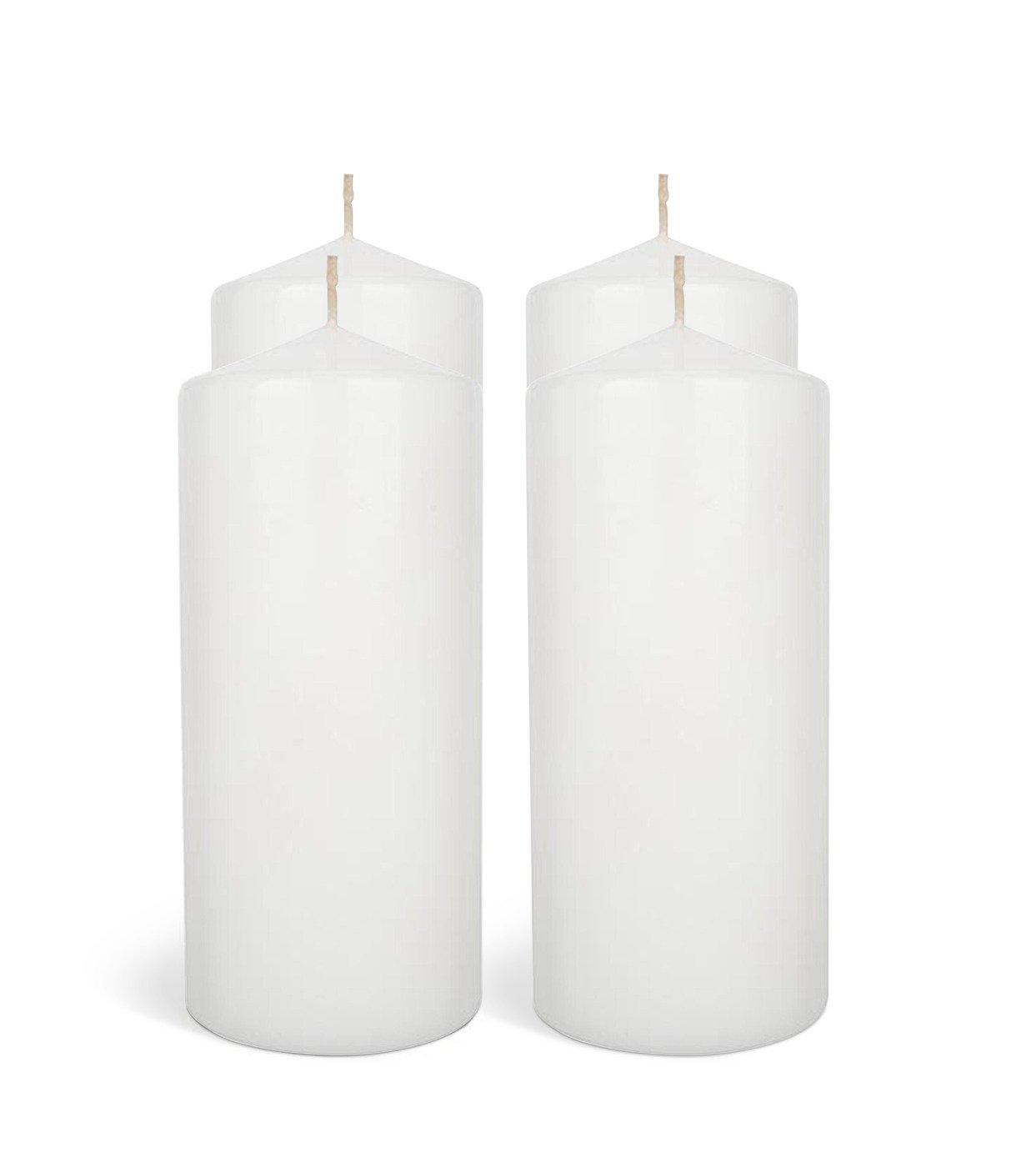 Habitat unscented pillar candles pack of 4, UK version