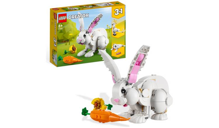 LEGO Creator 3in1 White Rabbit Toy Animal Figures Set 31133 GOODS Argos