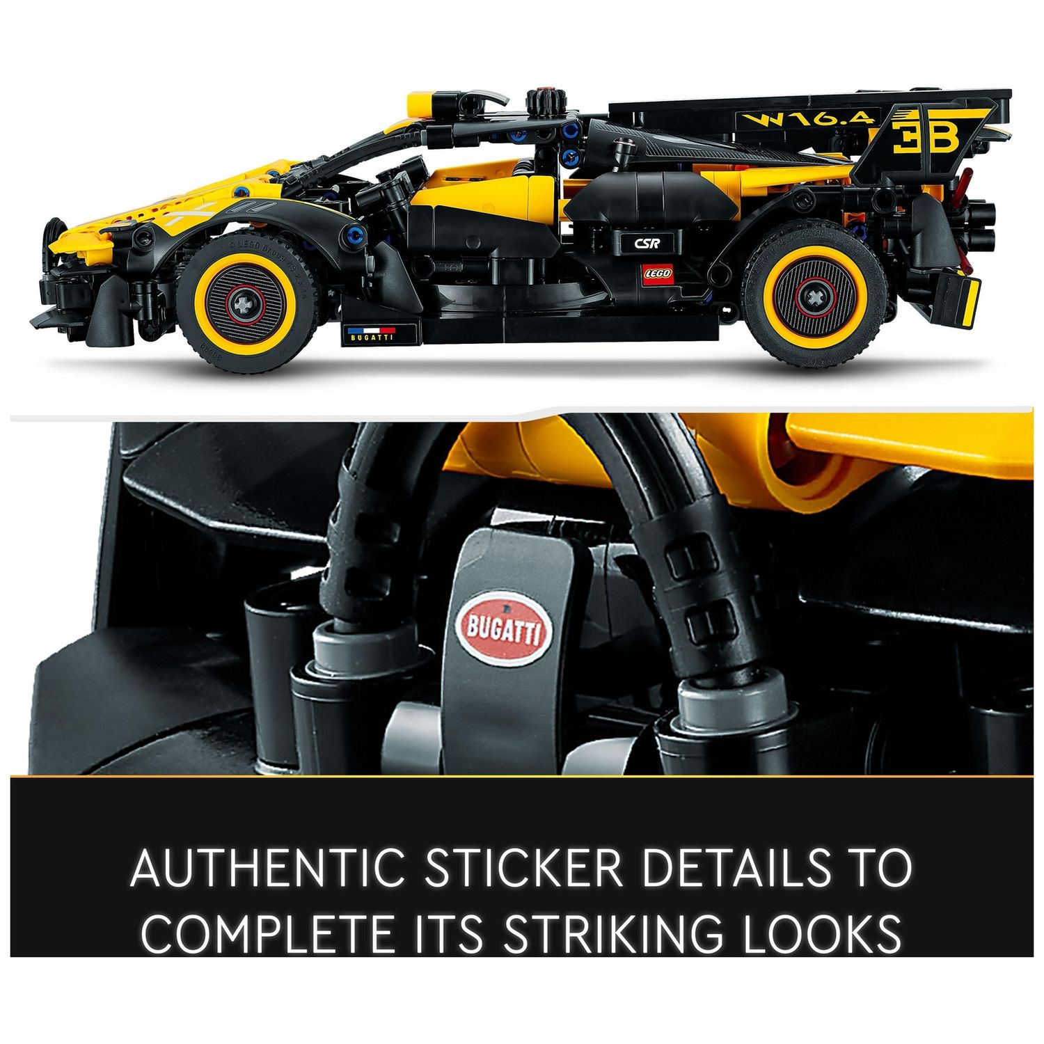 LEGO Bugatti Bolide building set with 905 pieces, UK version
