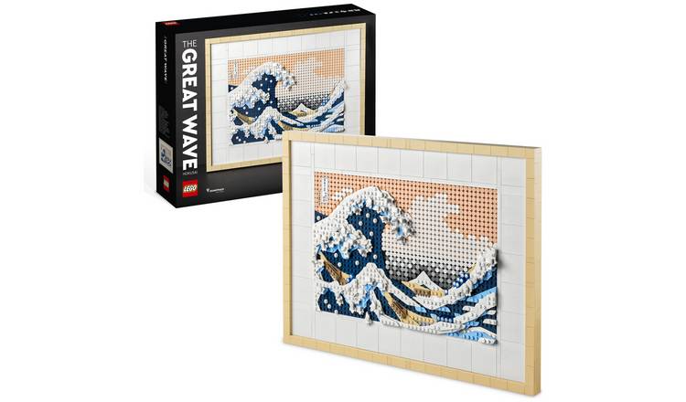 LEGO Art Hokusai The Great Wave wall art set 1810 pieces, imported from the UK