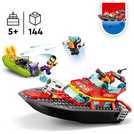 LEGO City Fire Rescue Boat building set 144 pieces, UK version