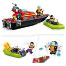 LEGO City Fire Rescue Boat building set 144 pieces, UK version