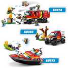 LEGO City Fire Rescue Boat building set 144 pieces, UK version