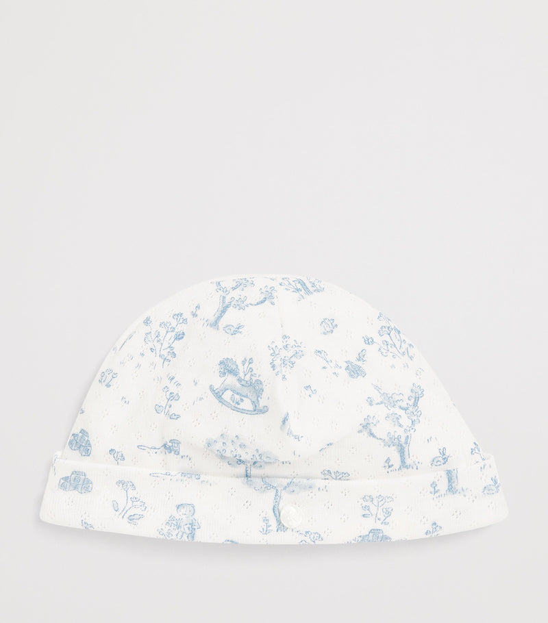 Tartine et Chocolat cotton printed beanie for babies (British brand)