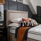 Silentnight Palermo Sandstone fabric headboard Super King (British brand)