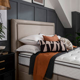 Silentnight Palermo Sandstone fabric headboard Super King (British brand)
