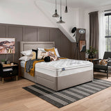 Silentnight Malvern fabric headboard in Sandstone, Super King - British product