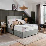 Silentnight grey fabric headboard king size - British product