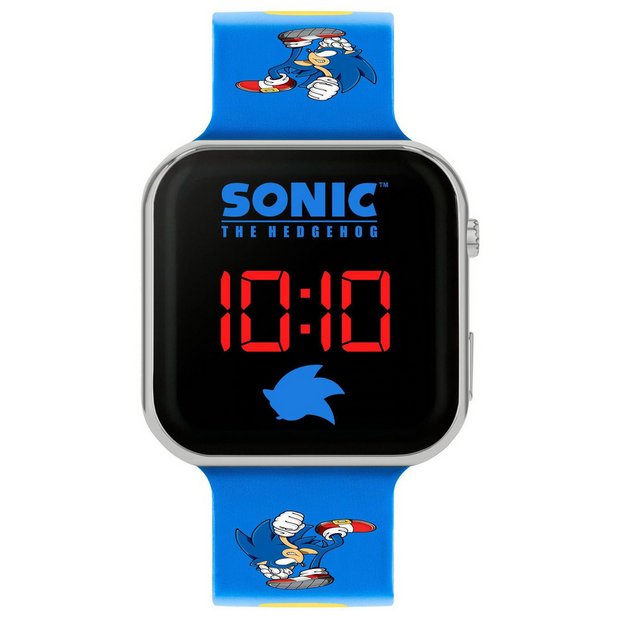 Sega Sonic LED watch blue kids (British brand)