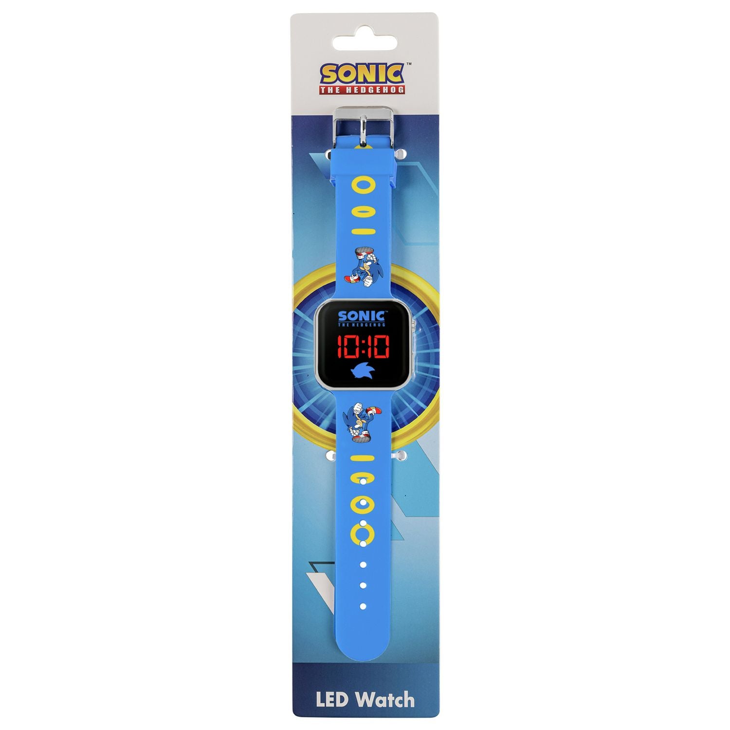 Sega Sonic LED watch blue kids (British brand)