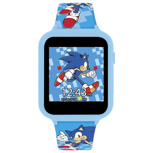 Sega Sonic the Hedgehog interactive smart watch blue, imported from the UK