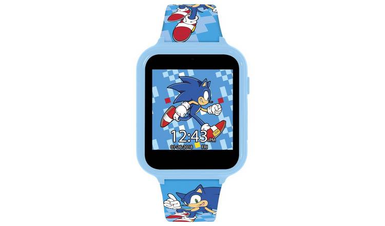 Sega Sonic the Hedgehog interactive smart watch blue, imported from the UK