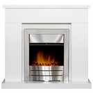 Adam Lomond white electric fireplace suite - British product