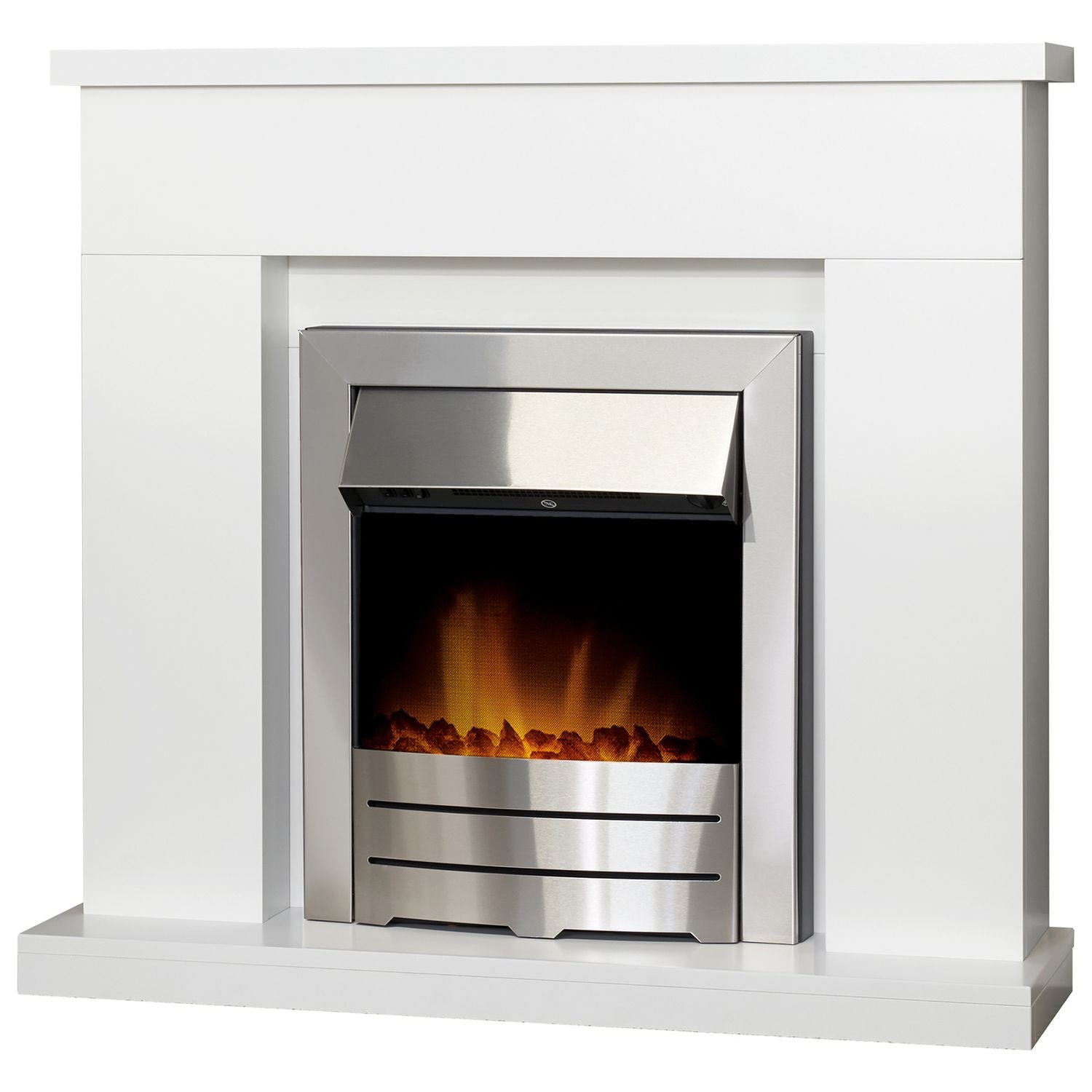 Adam Lomond white electric fireplace suite - British product