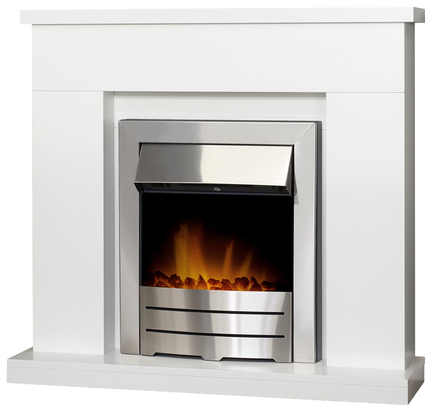 Adam Lomond white electric fireplace suite - British product