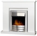 Adam Lomond white electric fireplace suite - British product