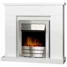 Adam Lomond white electric fireplace suite - British product