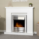 Adam Lomond white electric fireplace suite - British product
