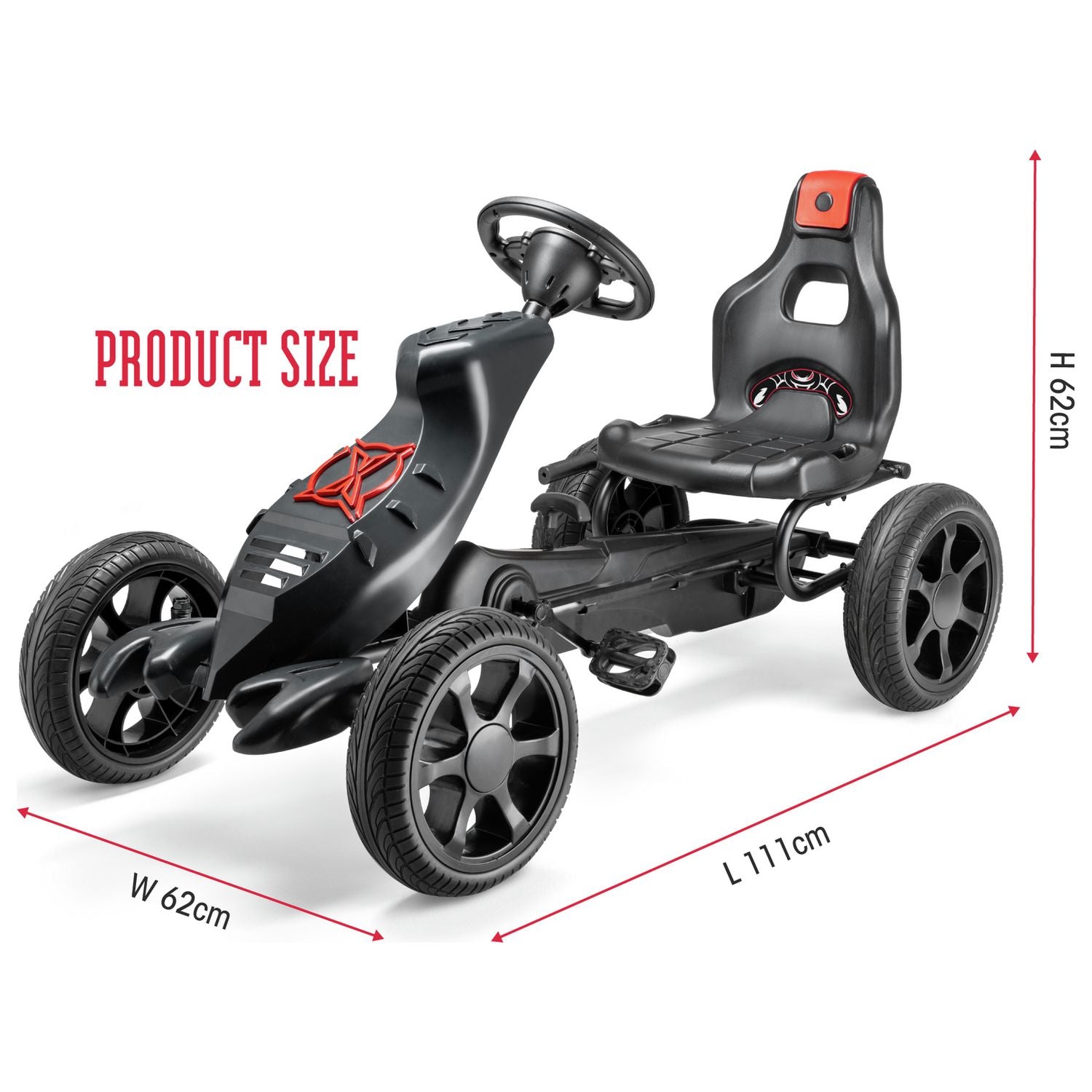 Xootz Venom Go Kart pedal toy for ages 5+ (British brand)